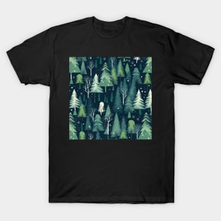 Christmas night in the forest II T-Shirt